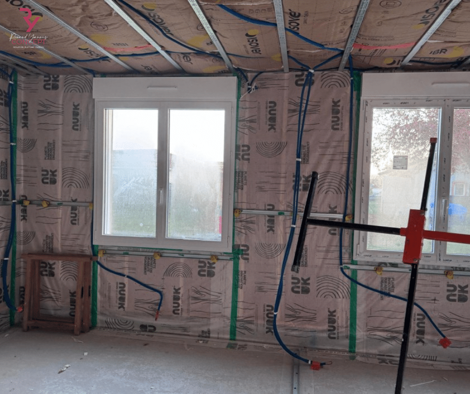 photo d'une isolation en laine de bois
