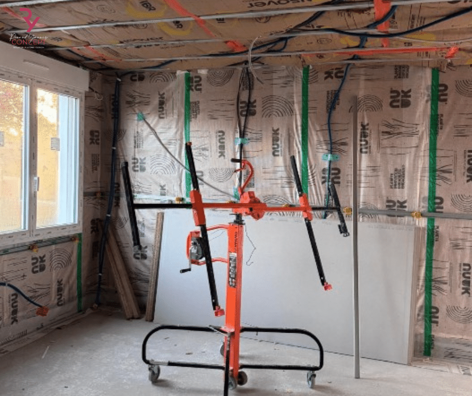 photo d'une isolation en laine de bois